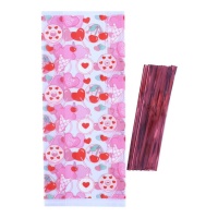 Bolsa para dulces de dulce San Valentín de 15,2 x 24,1 cm - PME - 20 unidades