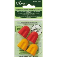 Protector de punta para agujas circulares de 5 a 10 mm - Clover - 2 pares