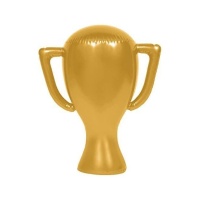 Trofeo hinchable dorado de 45 cm