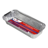 Envase de 27,2 x 12,8 x 3,8 cm desechable rectangular - 2 unidades
