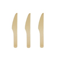 Cuchillos de 16 cm de madera - 8 unidades