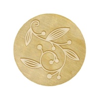 Sello de latón para lacre arabesco de 2,5 cm - Artemio