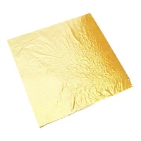 Oro comestible en lámina 24 kilates de 8 x 8 cm - Sugarflair - 1 hoja