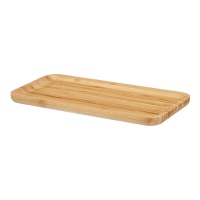 Plato de 30 x 15 cm de bambú para aperitivos