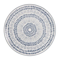 Plato de 27 cm estampado azulado