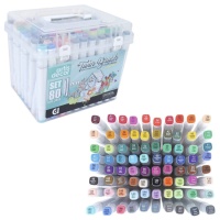Rotuladores de alcohol Twin Brush - Artis Decor - 80 unidades