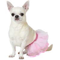 Disfraz de tutú rosa para perro