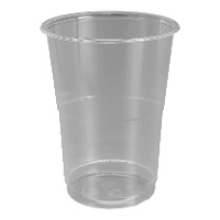 Vasos de 330 ml de plástico transparente - 50 unidades