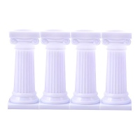 Pilares griegos para tarta de 7,6 cm - 4 unidades