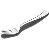 Tenedores de 18,5 cm de plástico plateado - 10 unidades