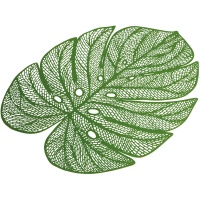 Mantel individual de hoja monstera