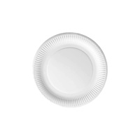 Platos de 17 cm redondos de cartón - 12 unidades