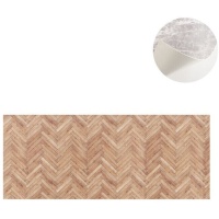 Alfombra cocina de 120 x 50 cm vinílica efecto parquet