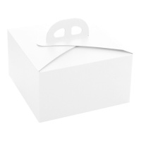 Caja de 50 x 50 x 12 cm para tarta blanca Tokio
