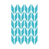 Plantilla Stencil fondo geométrico tridimensional de 20 x 28,5 cm - Artis decor - 1 unidad