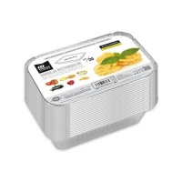 Envase de 14,5 x 12 x 4 cm desechable rectangular con tapa - 20 unidades