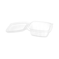 Envase de 0,25 L transparente con tapa bisagra - 5 unidades