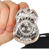 Placa de policía de 7 cm