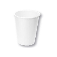 Vasos de 500 ml de cartón blanco - 8 unidades