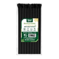 Pajias de 20,3 cm de plástico biodegradable - Honest Green - 100 unidades