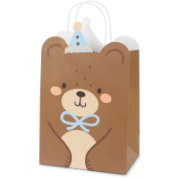 Bolsa regalo de 29 x 18 x 10,5 cm de osito baby - 1 unidad