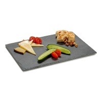 Plato de 30 x 20 cm pizarra