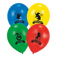 Globos de látex de Harry Potter Hogwarts - 6 unidades