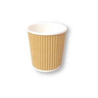 Vasos de 120 ml de cartón ondulado - 25 unidades