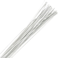 Alambres para flores calibre 28 blancos - Culpitt - 50 unidades