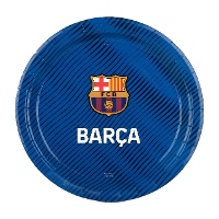 Platos de FC Barcelona azul de 18 cm - 8 unidades