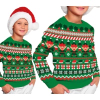 Jersey de Navidad de elfo para infantil