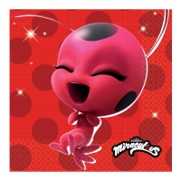 Servilletas de Ladybug de 16,5 x 16,5 cm - 16 unidades