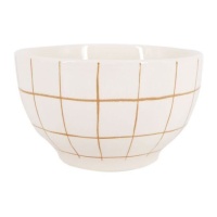 Bol de 14 cm cuadros amarillos
