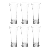 Vaso de 320 ml cónico transparente - 6 unidades
