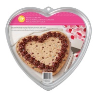 Molde corazón de 28,75 x 26,25 x 1,9 cm para galleta - Wilton