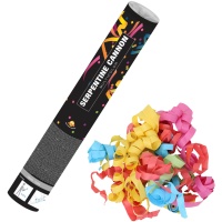 Cañón de confeti de serpentinas de colores de 30 cm