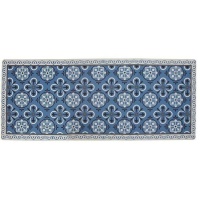 Alfombra cocina de 120 x 50 cm Hidráulico azul