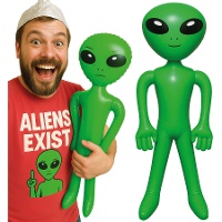 Alien hinchable verde de 85 cm