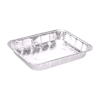Envase de 39,8 x 33,8 x 5,5 cm desechable rectangular