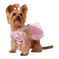 Disfraz de princesa rosa para perro