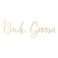 Cartel de madera Bride Groom