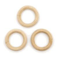 Anillo de madera de 5 cm - 3 unidades