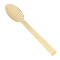 Cucharas de 17 cm de bambú - 30 unidades