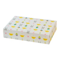 Caja de 23,5 x 16 x 5 cm de conejito divertido