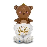 Globo de osito con base de My baby de 56 x 118 cm - Grabo