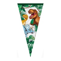 Bolsas para chucherías de dinosaurios de 18 x 37 cm - 10 unidades