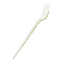 Tenedores de 16,7 cm de plástico - 100 unidades