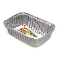 Envase de 18,5 x 13,5 x 4,5 cm desechable rectangular - 4 unidades