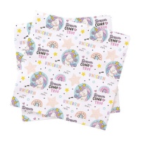 Servilletas de Unicornio dream de 16,5 cm - 20 unidades