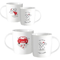 Taza de 350 ml Novios - 1 unidad